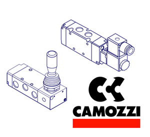 Camozzi 235 895 3/2 Push Button Spring Return, Series 2, Manually Operated Console Mini Directional Control Valve