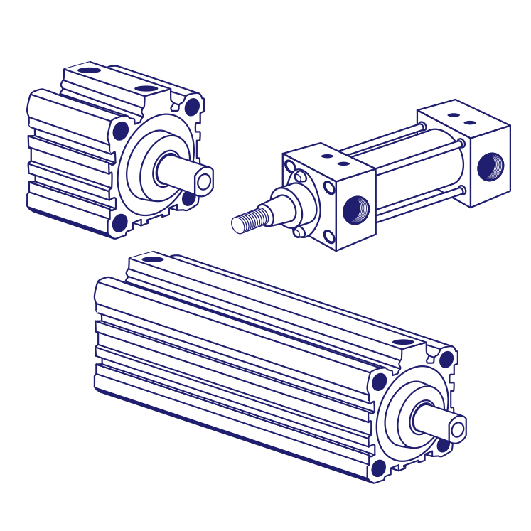 Mindman CDB-MCQV-32 Pneumatic Cylinder