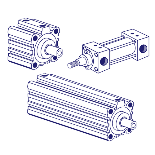 Parker Taiyo 10A-6 SD50B350 Heavy Duty Pneumatic Cylinder