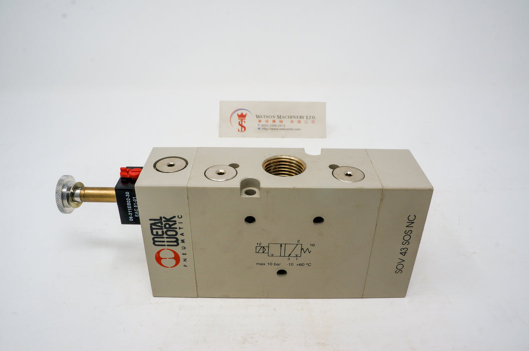 Metal Work SOV 43 SOS NC Solenoid Valve (7030020200) 1/2