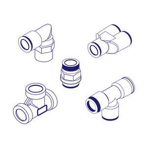 Camozzi RFU 429 Uni-Directional, In-Line Automatic Flow Control Valve