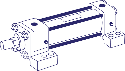 Jufan HC-100-50 Hydraulic Cylinder (Made in Taiwan)