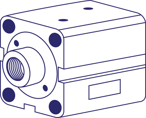 Jufan CX-HC SD 50N75 Compact Hydraulic Cylinder (Made in Taiwan)