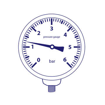 Metal Work ACC.M 50 1/8 04 Pressure Gauge (9800102)